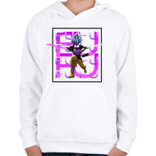 PRINTFASHION Fu minta (Dragon Ball) - Gyerek kapucnis pulóver - Fehér gyerek pulóver, kardigán