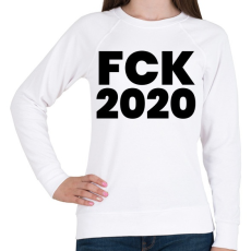 PRINTFASHION Fuck 2020 - Női pulóver - Fehér