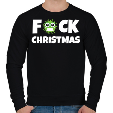 PRINTFASHION FUCK CHRISTMAS 2 - Férfi pulóver - Fekete férfi pulóver, kardigán