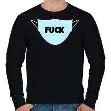 PRINTFASHION FUCK MASZK - Férfi pulóver - Fekete férfi pulóver, kardigán