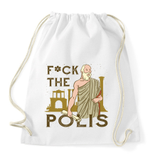 PRINTFASHION Fuck the Polis - Sportzsák, Tornazsák - Fehér tornazsák