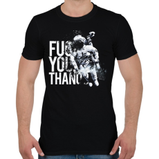 PRINTFASHION Fuck You Thanos - Férfi póló - Fekete