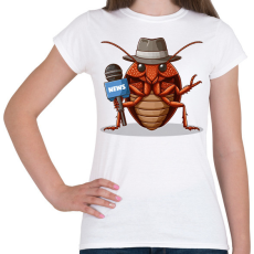 PRINTFASHION Független újságíró - Női póló - Fehér