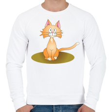 PRINTFASHION Fülelőcic - Férfi pulóver - Fehér