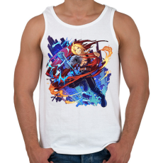 PRINTFASHION Fullmetal Alchemist - Férfi atléta - Fehér