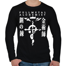 PRINTFASHION Fullmetal Alchemist - Férfi hosszú ujjú póló - Fekete férfi póló