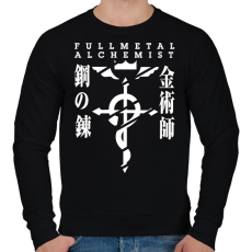 PRINTFASHION Fullmetal Alchemist - Férfi pulóver - Fekete