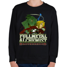 PRINTFASHION Fullmetal Alchemist - Gyerek pulóver - Fekete