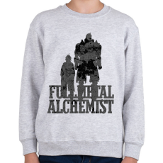 PRINTFASHION Fullmetal Alchemist - Gyerek pulóver - Sport szürke