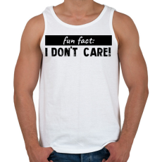 PRINTFASHION Fun fact - Férfi atléta - Fehér