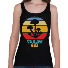 PRINTFASHION Fun guy - Gombász - Női atléta - Fekete