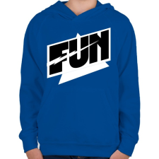 PRINTFASHION FUN thunder - Gyerek kapucnis pulóver - Királykék gyerek pulóver, kardigán