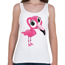 PRINTFASHION Funny Flamingo - Női atléta - Fehér