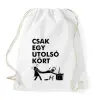 PRINTFASHION Funny Gamer - Sportzsák, Tornazsák - Fehér
