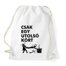 PRINTFASHION Funny Gamer - Sportzsák, Tornazsák - Fehér tornazsák