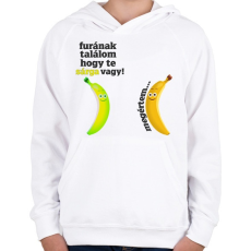 PRINTFASHION furának találom... - Gyerek kapucnis pulóver - Fehér