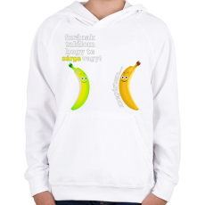 PRINTFASHION furának találom... - Gyerek kapucnis pulóver - Fehér