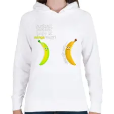 PRINTFASHION furának találom... - Női kapucnis pulóver - Fehér női pulóver, kardigán