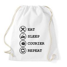 PRINTFASHION Futár élet - Sportzsák, Tornazsák - Fehér tornazsák