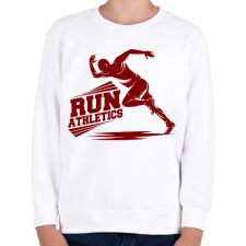 PRINTFASHION Futás  - Gyerek pulóver - Fehér gyerek pulóver, kardigán