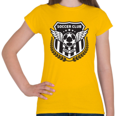 PRINTFASHION Futball klub - Női póló - Sárga