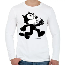 PRINTFASHION Füttyös Félix  - Férfi hosszú ujjú póló - Fehér férfi póló