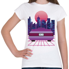 PRINTFASHION Future car - Női póló - Fehér női póló