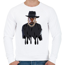 PRINTFASHION Future - Férfi pulóver - Fehér férfi pulóver, kardigán