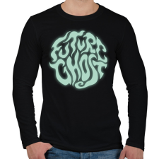 PRINTFASHION Future Ghost - Férfi hosszú ujjú póló - Fekete férfi póló