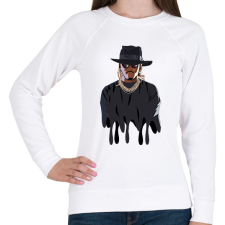 PRINTFASHION Future - Női pulóver - Fehér női pulóver, kardigán