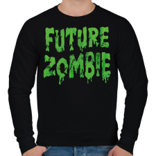 PRINTFASHION Future Zombie - Férfi pulóver - Fekete férfi pulóver, kardigán