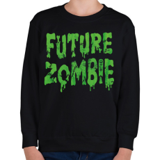 PRINTFASHION Future Zombie - Gyerek pulóver - Fekete