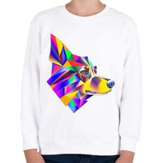 PRINTFASHION FuturPup 2.0 - Gyerek pulóver - Fehér