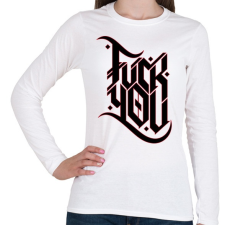 PRINTFASHION FYRedOutline-02-02 - Női hosszú ujjú póló - Fehér női póló