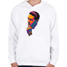 PRINTFASHION G-eazy - Gyerek kapucnis pulóver - Fehér gyerek pulóver, kardigán