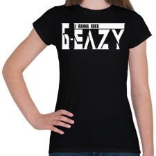 PRINTFASHION G-eazy I wanna rock - Női póló - Fekete női póló