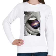PRINTFASHION Galaktikus íz - Női pulóver - Fehér