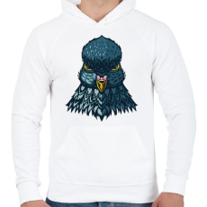 PRINTFASHION Galamb - Férfi kapucnis pulóver - Fehér