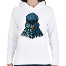 PRINTFASHION Galamb - Női kapucnis pulóver - Fehér női pulóver, kardigán