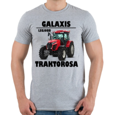 PRINTFASHION Galaxis legjobb traktoros  - Férfi póló - Sport szürke