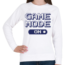 PRINTFASHION Game mode on - Női pulóver - Fehér női pulóver, kardigán