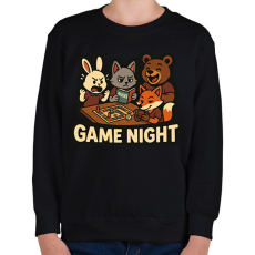 PRINTFASHION Game Night - Gyerek pulóver - Fekete