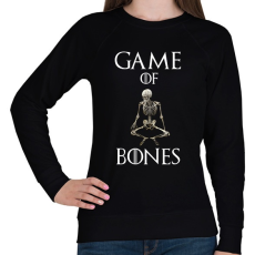 PRINTFASHION game of bones - Női pulóver - Fekete