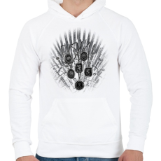 PRINTFASHION game of thrones - Férfi kapucnis pulóver - Fehér