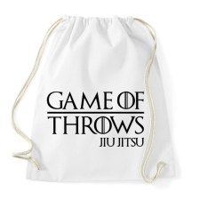 PRINTFASHION Game of throws JJ - Sportzsák, Tornazsák - Fehér tornazsák