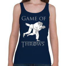 PRINTFASHION Game of Throws Judo Jiu-Jitsu - Női atléta - Sötétkék női trikó