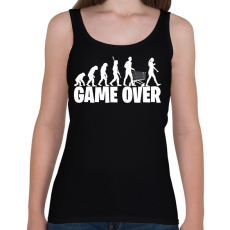 PRINTFASHION Game over evolúció fehér - Női atléta - Fekete