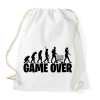 PRINTFASHION Game over evolúció fekete - Sportzsák, Tornazsák - Fehér