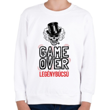PRINTFASHION Game over - legénybúcsú - Gyerek pulóver - Fehér gyerek pulóver, kardigán