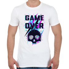 PRINTFASHION Game Over (világos) - Férfi póló - Fehér férfi póló